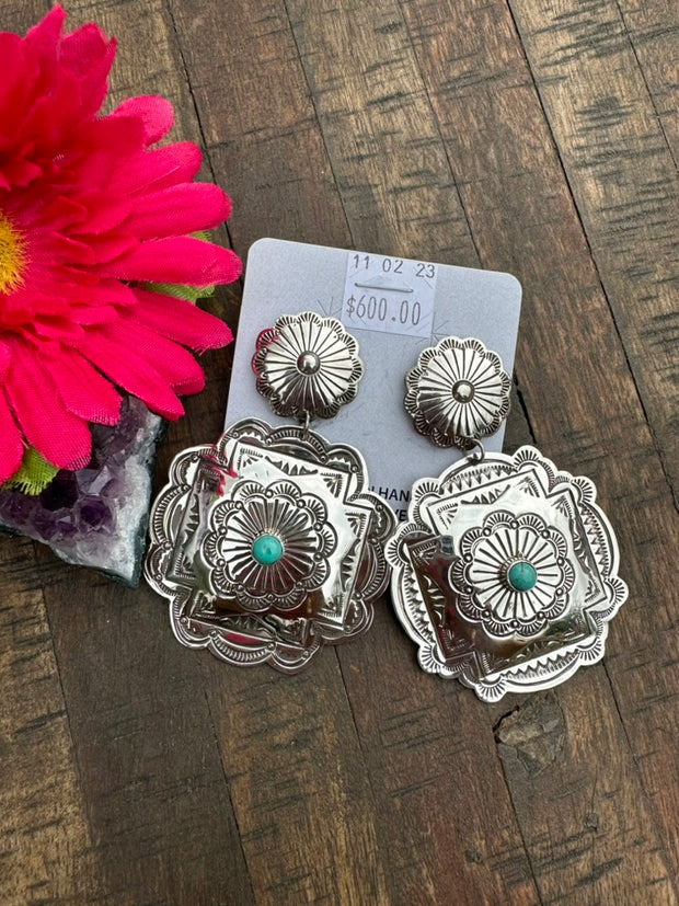 Shiny Concho Earrings