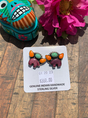 Multi Colorful Bear Earrings