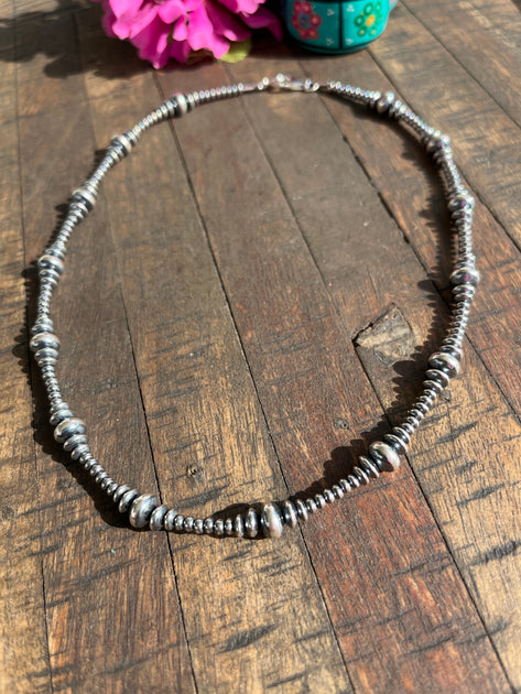 Handmade Rondelle Navajo Bead Necklace