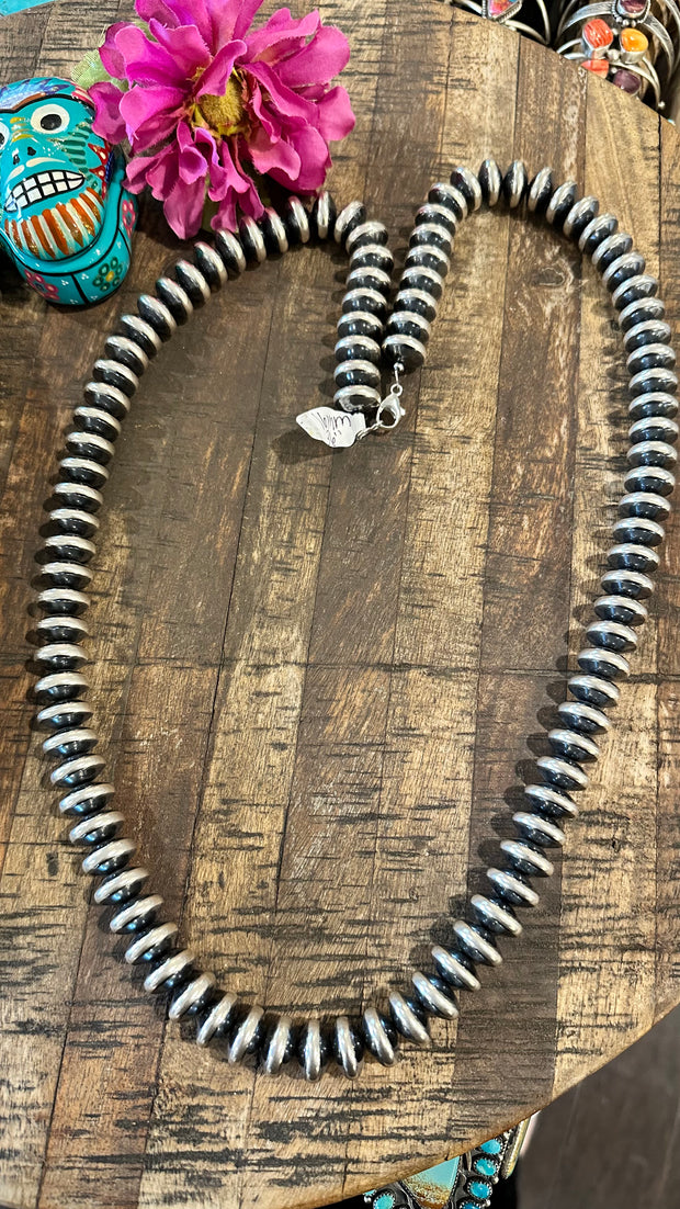 14mm 36" Rondelle "Navajo Style" Pearls