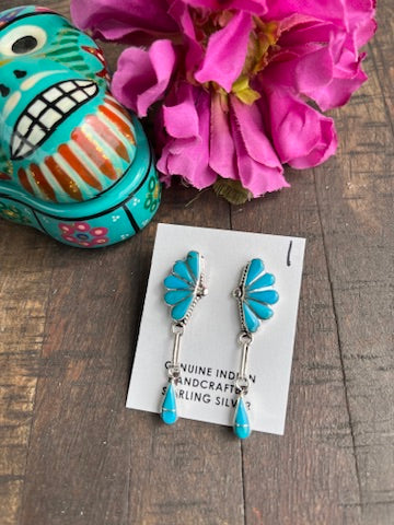 The "JJ" Blue Earrings