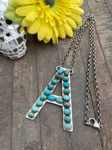 Custom Letter A Necklace