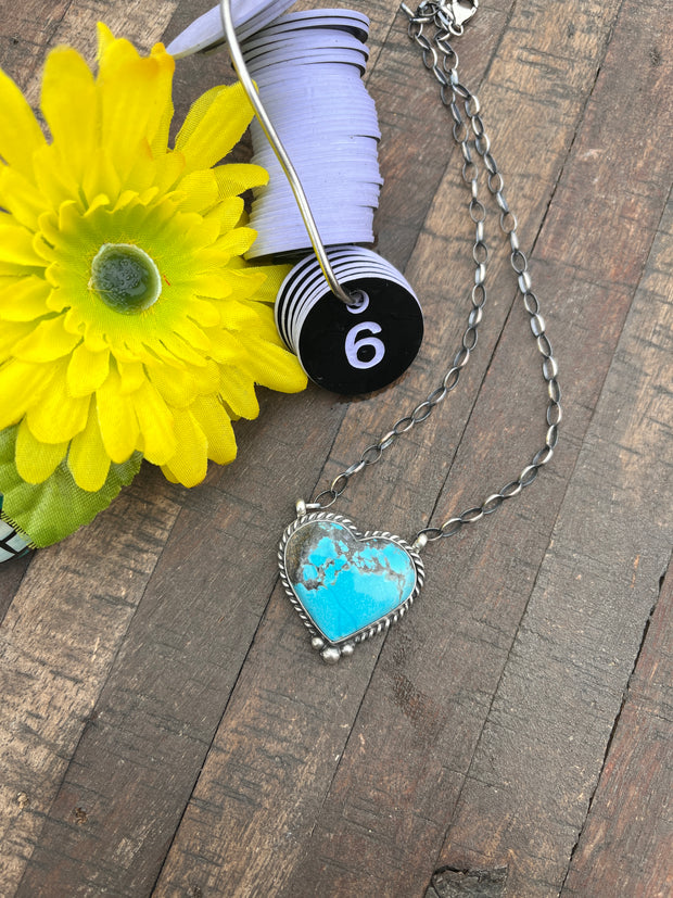 Kingman Heart Necklace 1-12