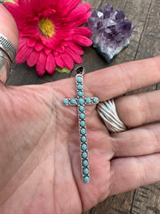 Turquoise Cross Pendant