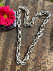 36" Double Hoop Chain Necklace- NEED PRICE