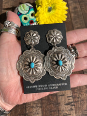 Kingman Concho Earrings- B