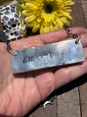 XL Cotton Candy Kingman Bar Necklace A-H