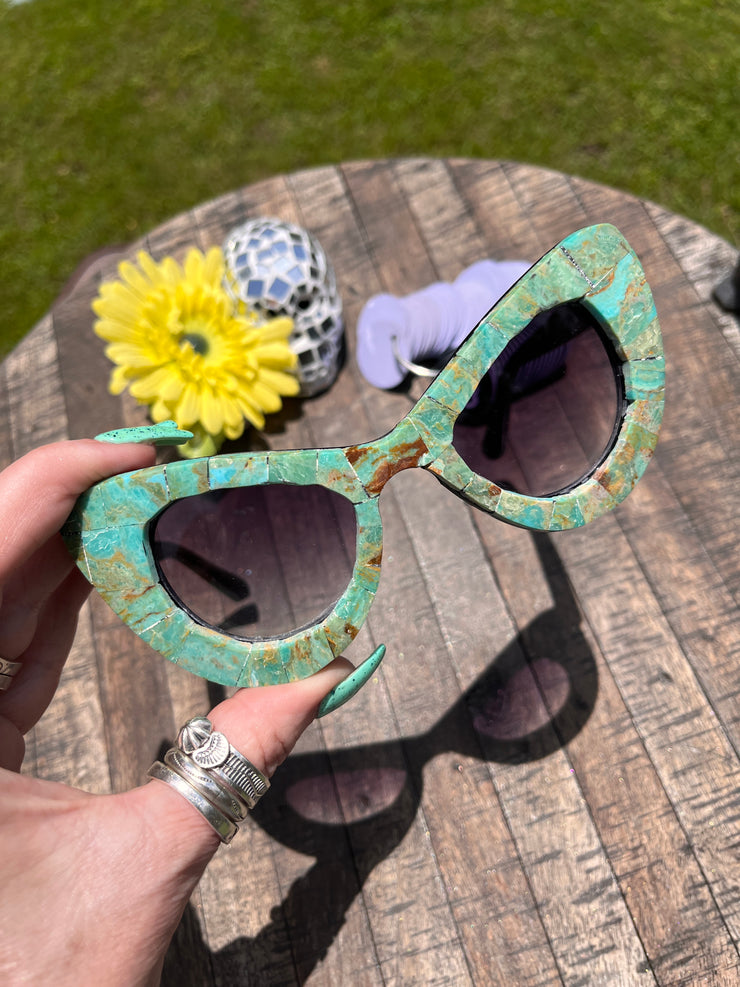 Handmade Kingman Inlay Sunglasses #13