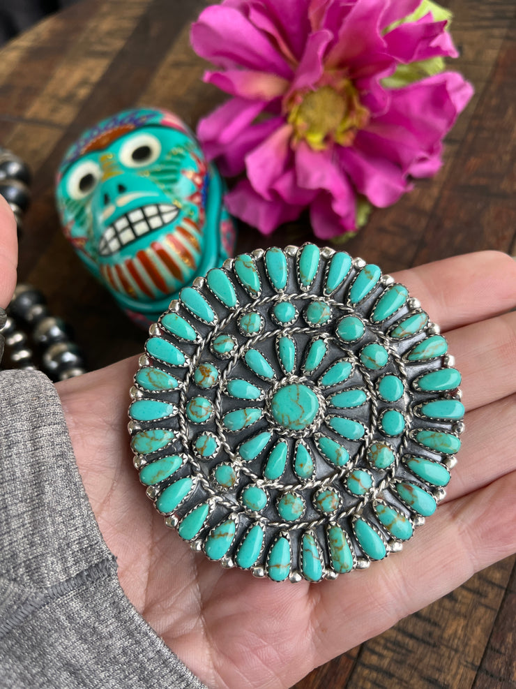 Kingman Turquoise Cluster Pins