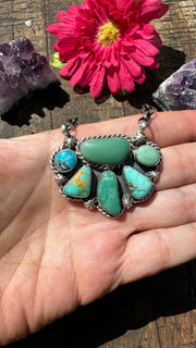 Kingman Half Cluster Necklace #4