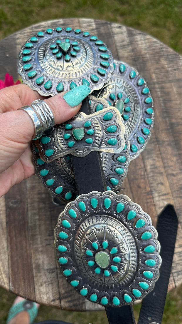 Green Concho Belt