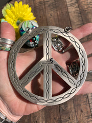 The HCC Mixed Mines Peace Sign Necklace 5