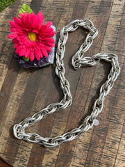 36" Double Hoop Chain Necklace- NEED PRICE