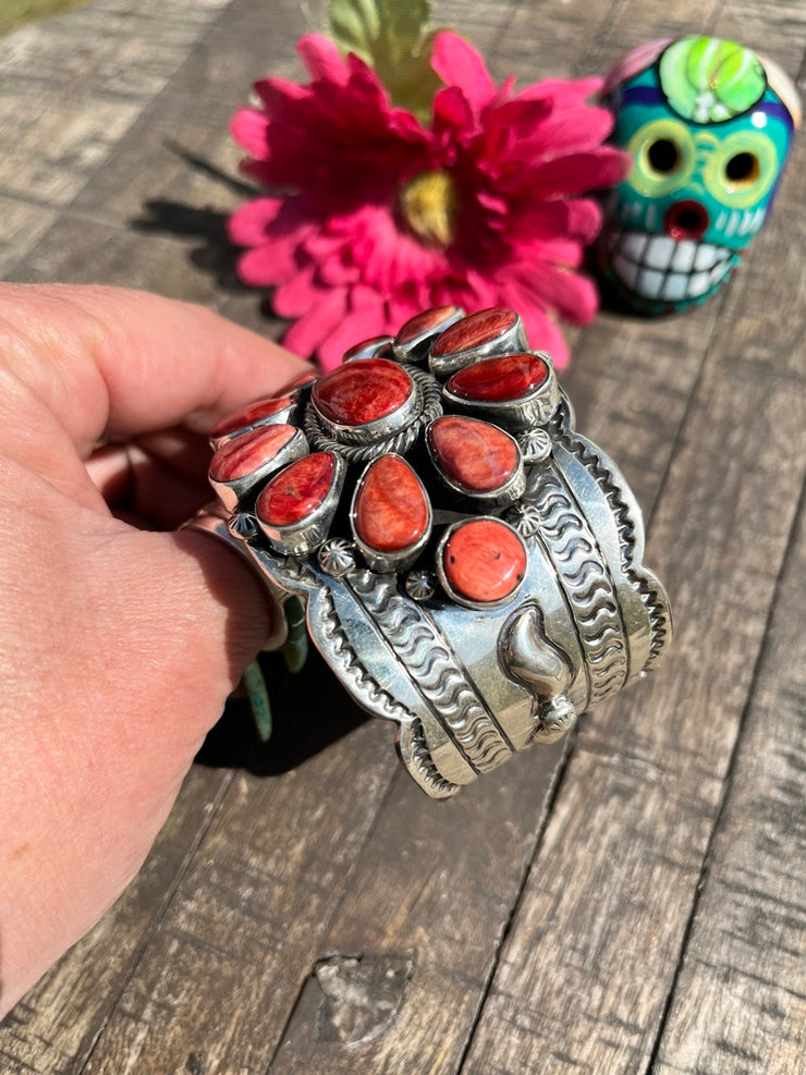 Red Spiny Cluster Cuff