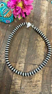 12mm 18" Rondelle "Navajo Style" Pearls