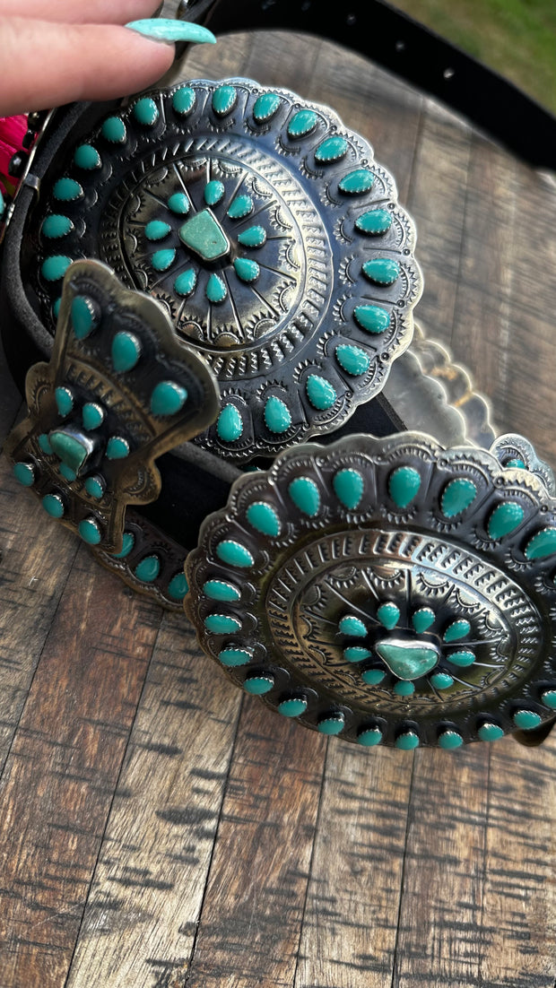 Green Concho Belt