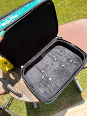Turquoise Acid Wash Jewelry Case