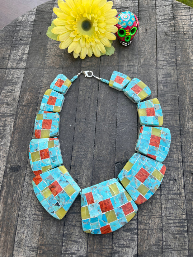 Inlay Collar Necklace