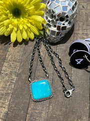 Square Kingman Necklaces