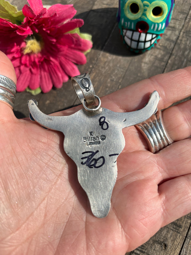 Longhorn Stamped Pendant #8