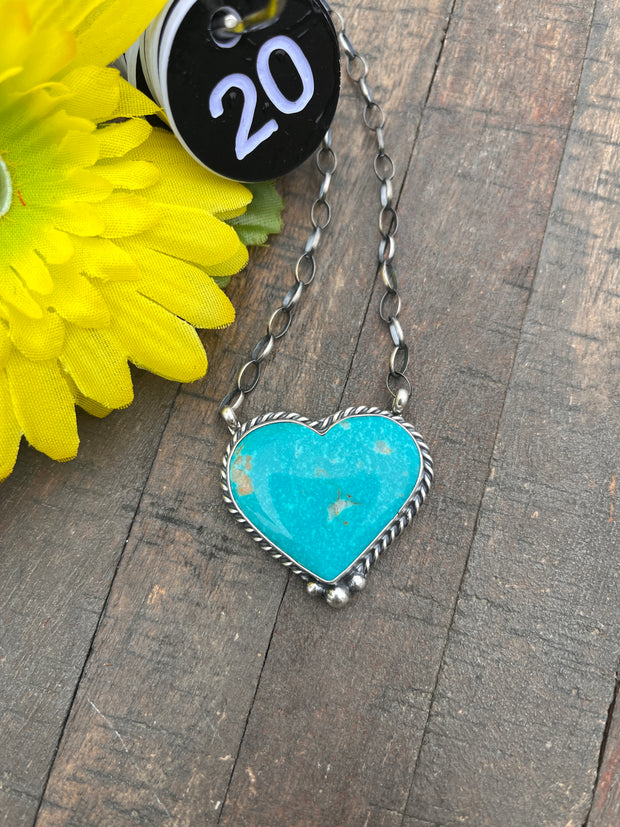 Kingman Heart Necklace 13-25