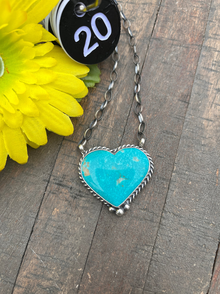 Kingman Heart Necklace 13-25