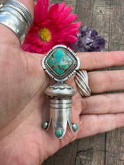 Mixed Mines Squash Blossom Pendant #1