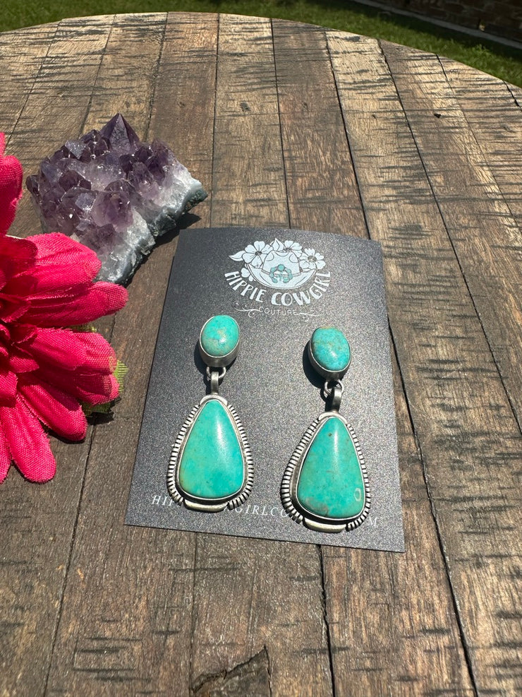 Kingman 2 Stone Earrings