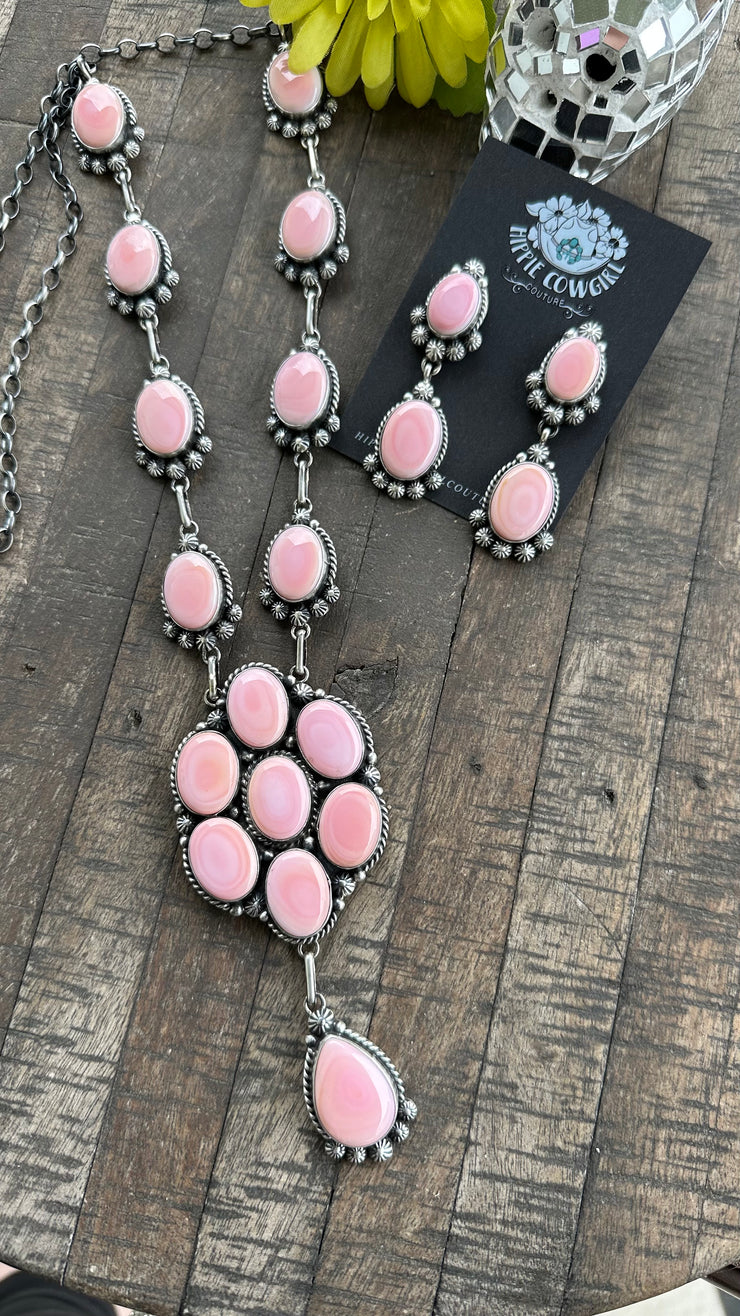 Cotton Candy Lariat Necklace Set