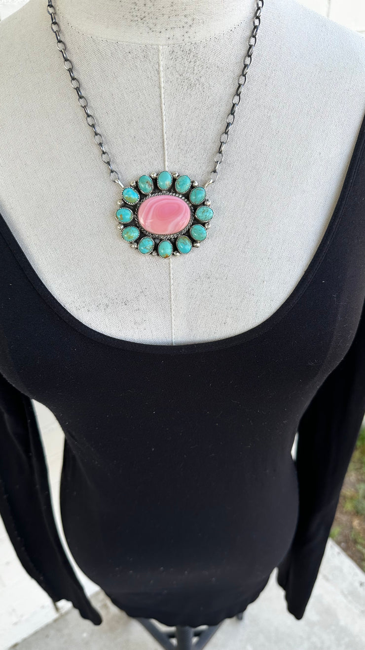 Kingman and "Cotton Candy" Necklace