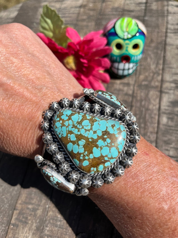 3 Stone #8 Turquoise Cuff