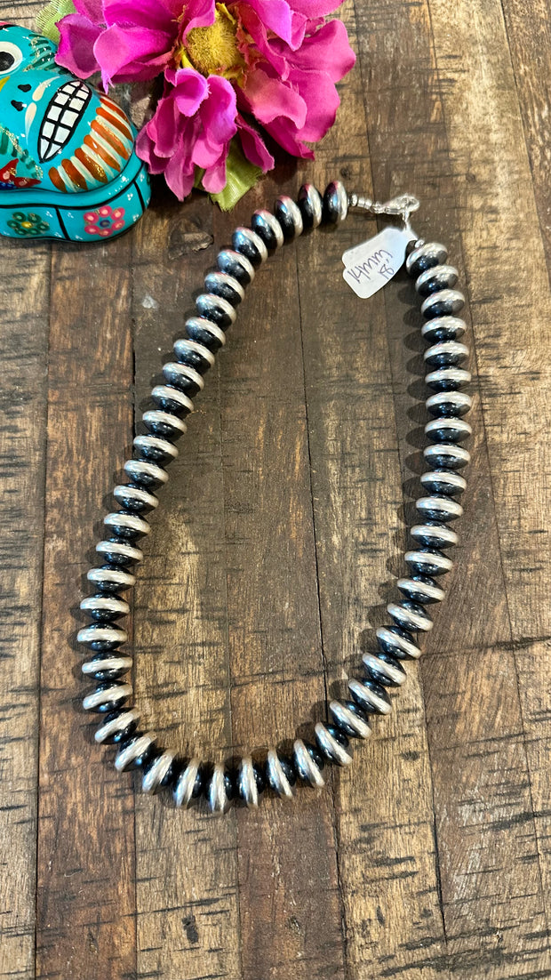 14mm 18" Rondelle "Navajo Style" Pearls
