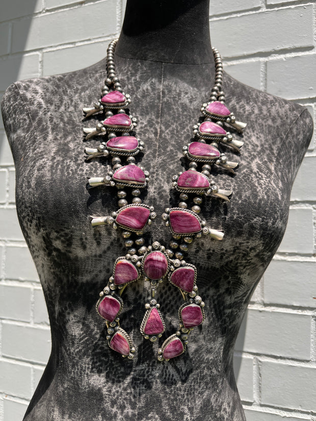 Purple Spiny Squash Blossom Set