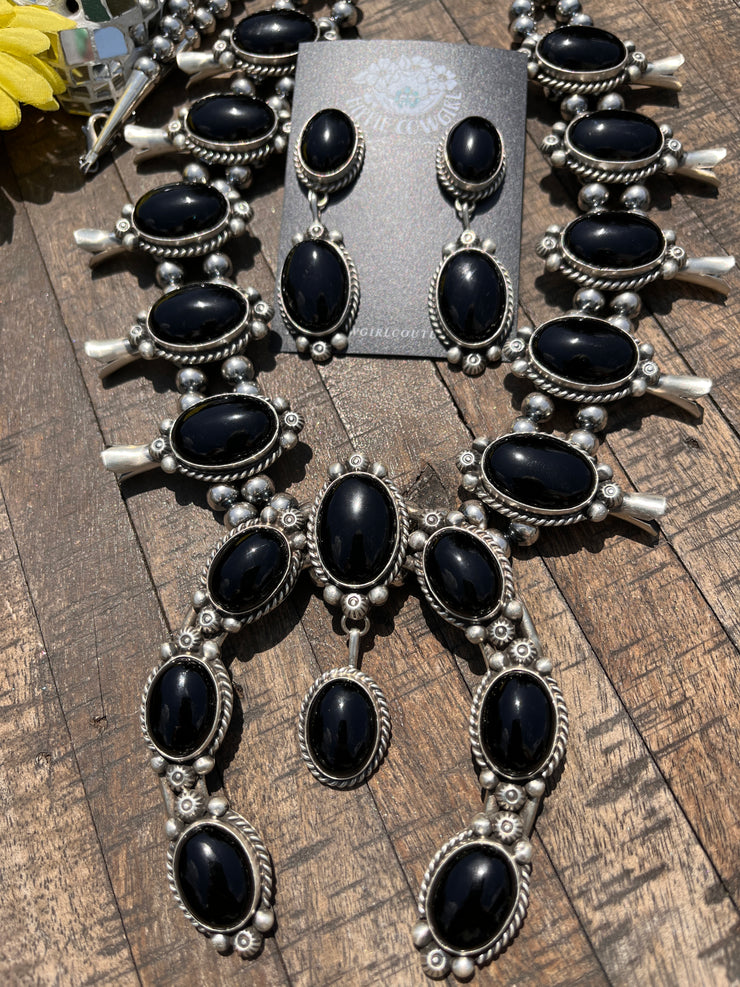 Onyx Squash Blossom Set