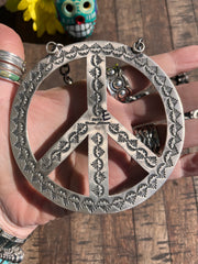 The HCC Kingman Peace Sign Necklace E