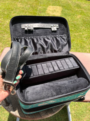 Turquoise Acid Wash Jewelry Case