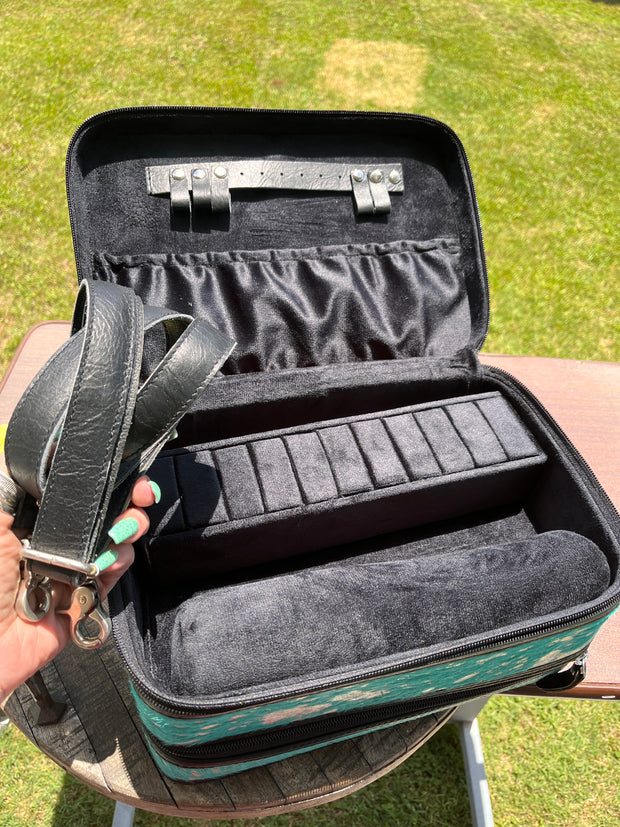 Turquoise Acid Wash Jewelry Case