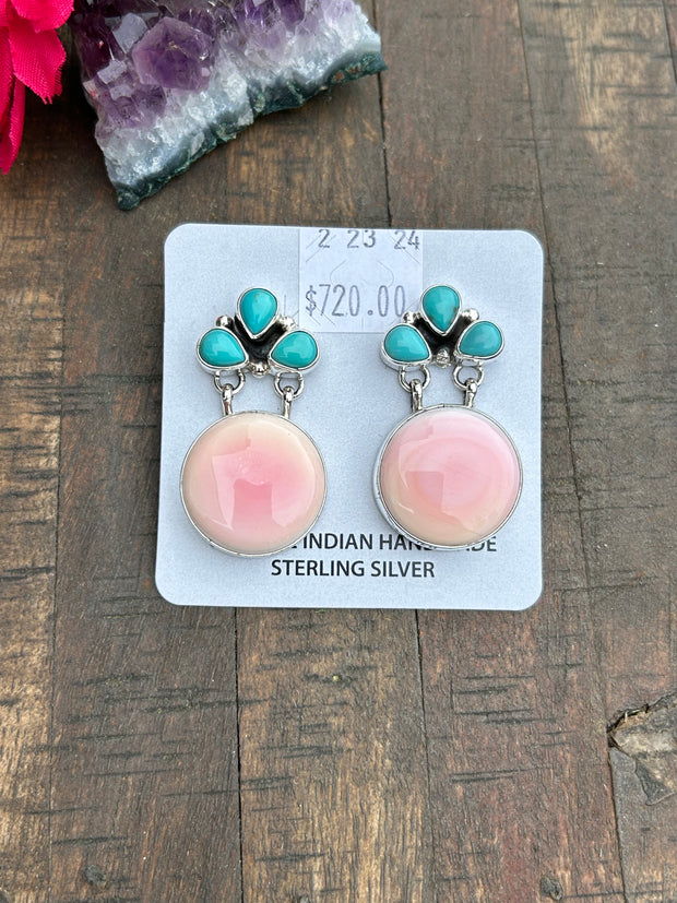 "Cotton Candy" and Kingman Earrings
