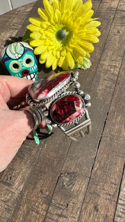 Dahlia Rose 3 Stone Cuff