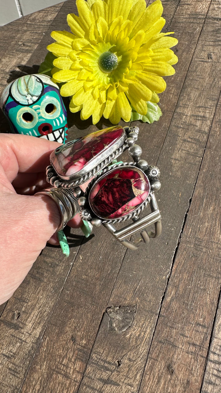 Dahlia Rose 3 Stone Cuff
