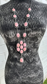 Cotton Candy Lariat Necklace Set
