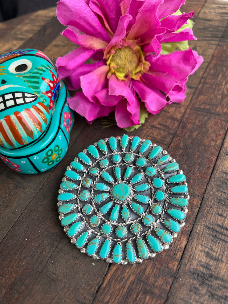 Kingman Turquoise Cluster Pins