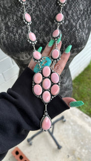 Cotton Candy Lariat Necklace Set