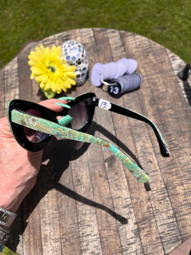 Handmade Kingman Inlay Sunglasses #13