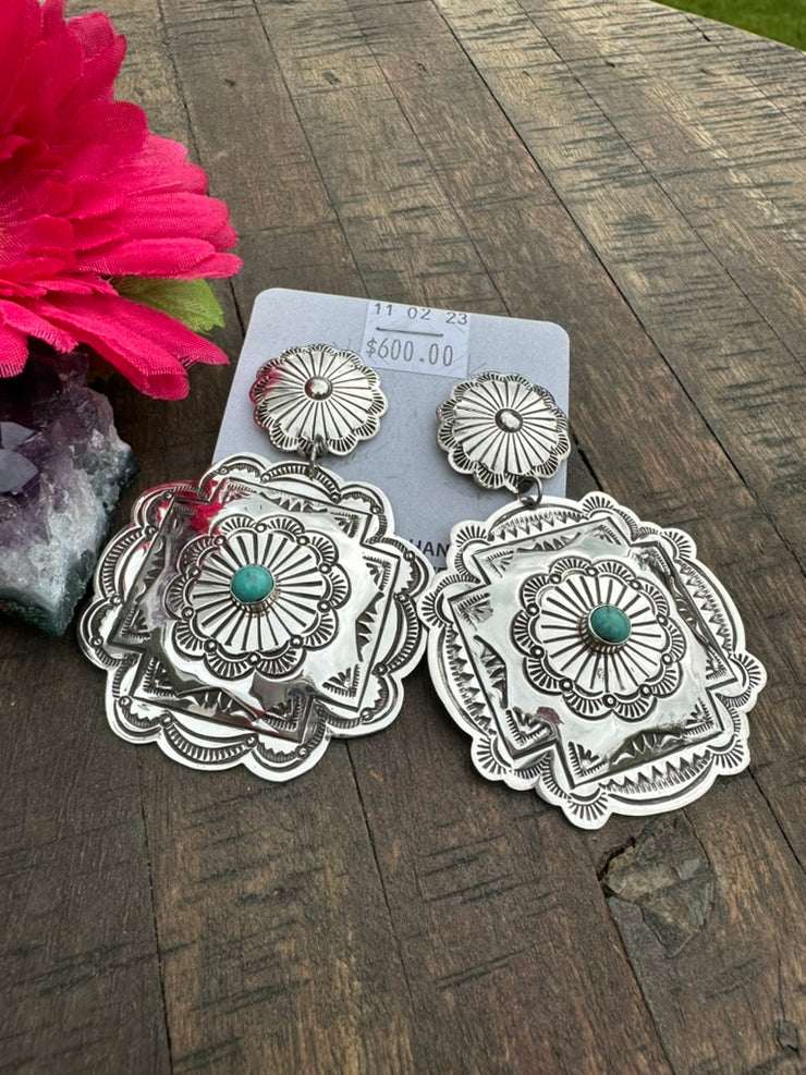 Shiny Concho Earrings