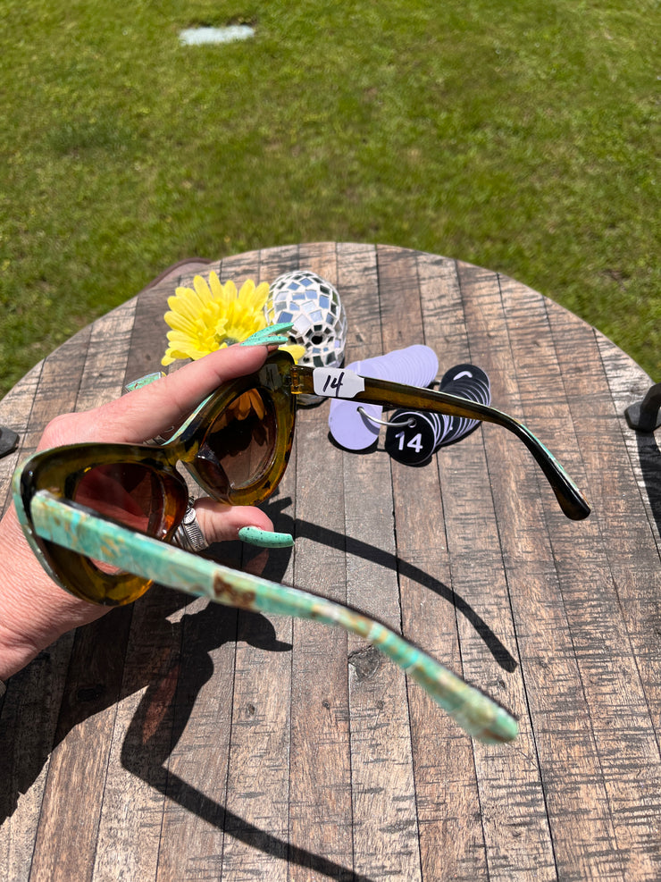 Handmade Kingman Inlay Sunglasses #14