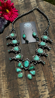 Sonoran Gold Turquoise Squash Blossom Set