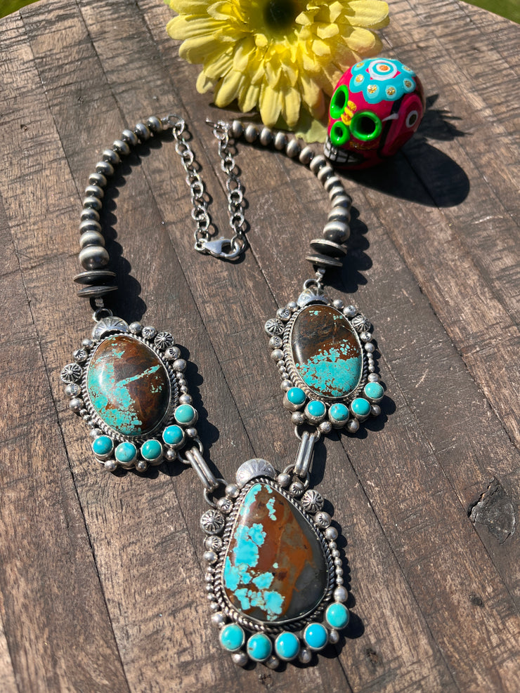 #8 Turquoise Pearl Necklace