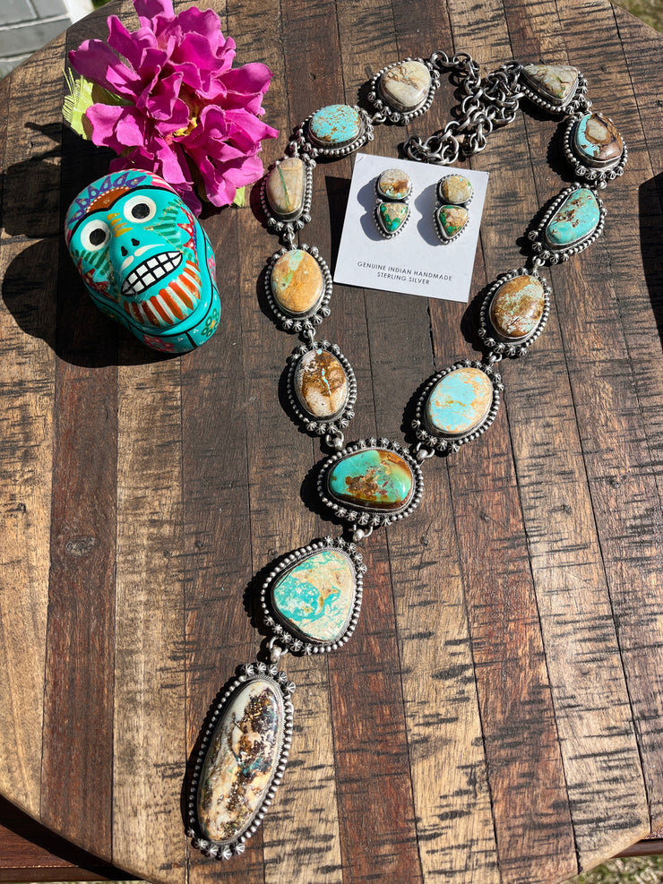 Royston Turquoise Lariat Set