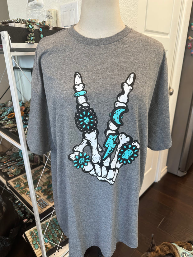 Rock n Roll Turquoise Shirt